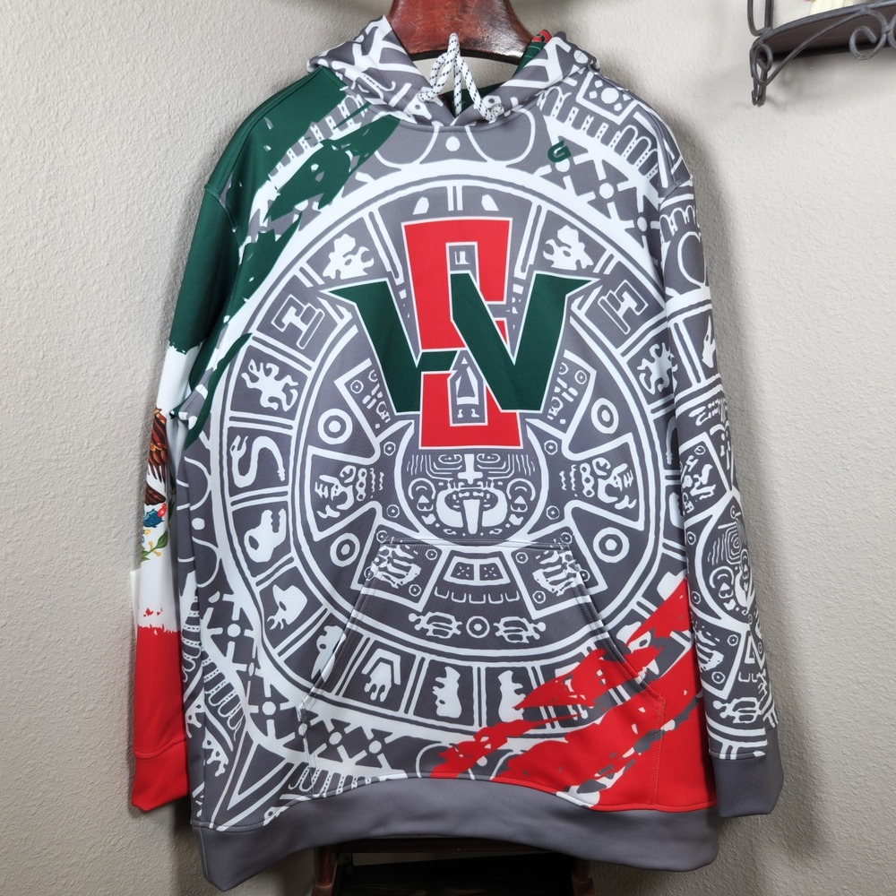 G-Form Southwest Aztec Baseball Calendar‎ Mexican Flag Pullover Hoodie Sweater